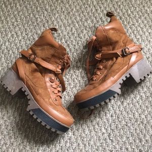 Platform Combat Boots